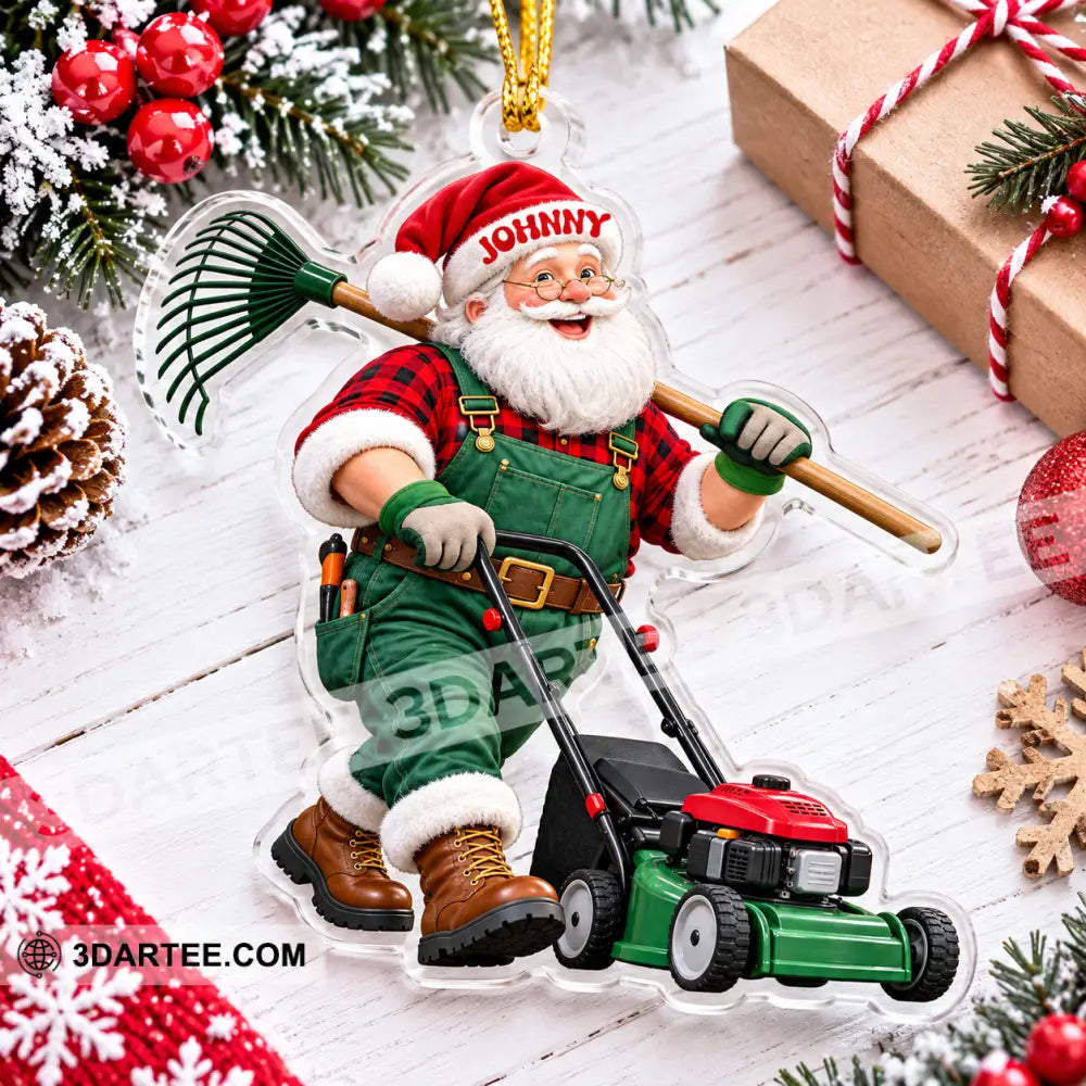 Landscaper Gardener Home Decor Christmas Ornament Personalized Ornament - Ornament