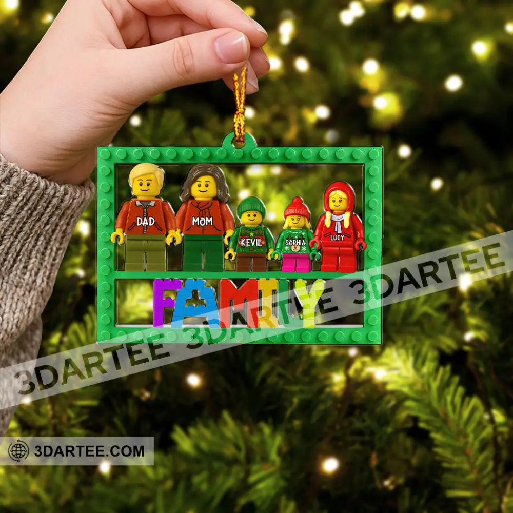 Lego Family Christmas Home Decor Christmas Ornament Personalized Ornament Ornament