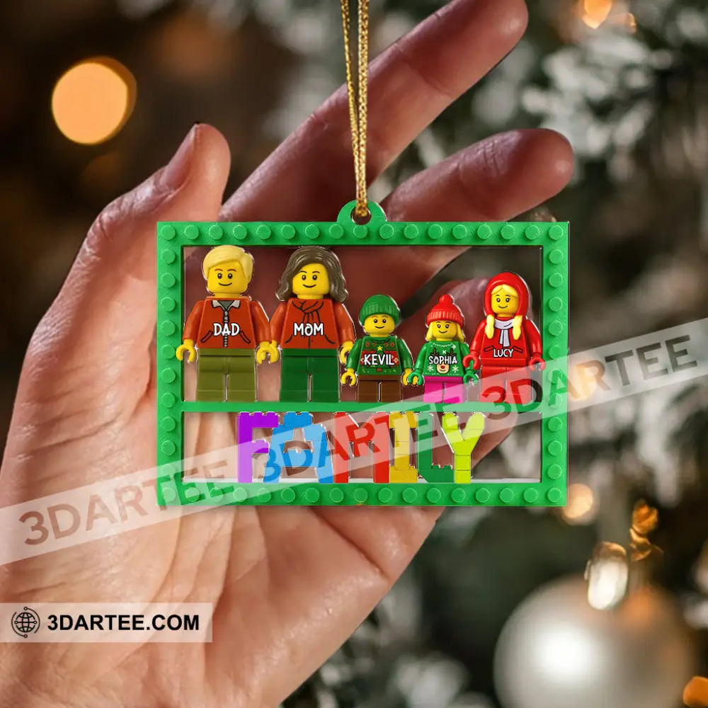 Lego Family Christmas Home Decor Christmas Ornament Personalized Ornament Ornament