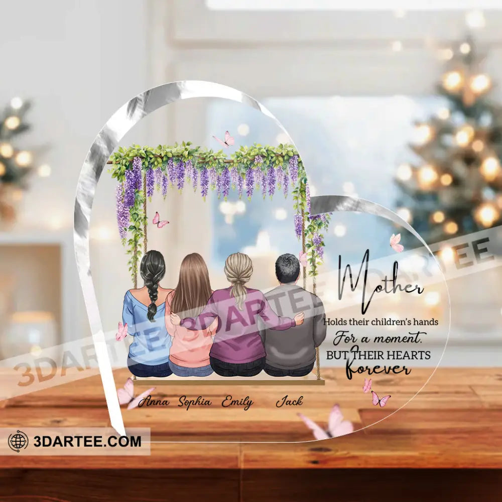Love Forever Gift For Mother’s Day - Personalized Custom Shaped Acrylic Plaque Custom Shaped Acrylic Plaque