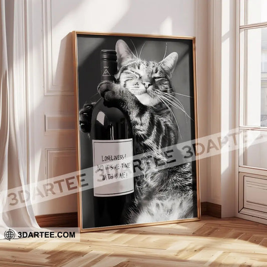 Loveliness No It’s Me Time With Wine Home Decor Gift Canvas Poster Poster / 12’’ x 8’’