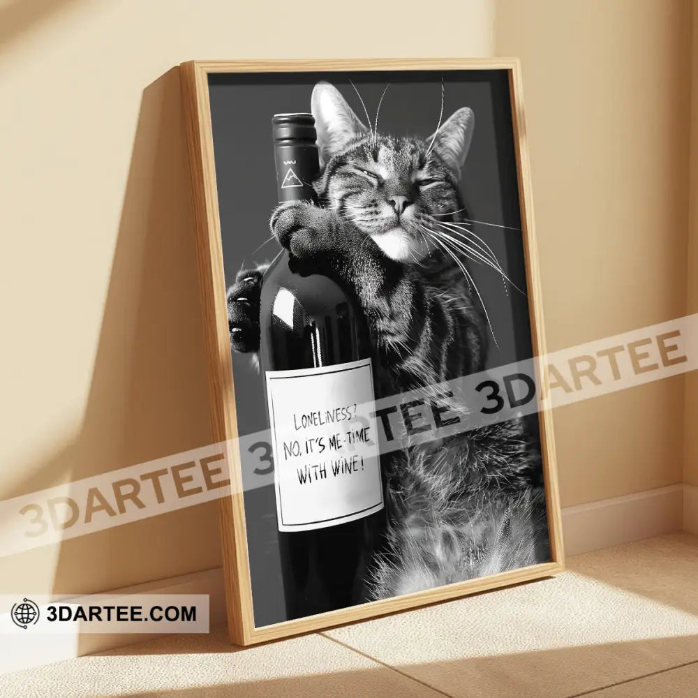 Loveliness No It’s Me Time With Wine Home Decor Gift Canvas Poster