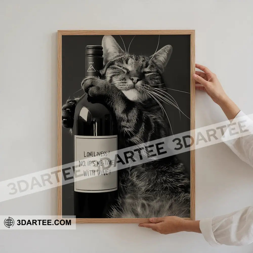 Loveliness No It’s Me Time With Wine Home Decor Gift Canvas Poster