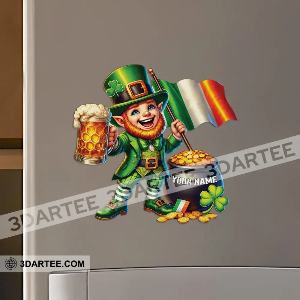 Lucky Patrick’s Day Fridge Magnet - Personalized 3.54’’ / 1 Piece