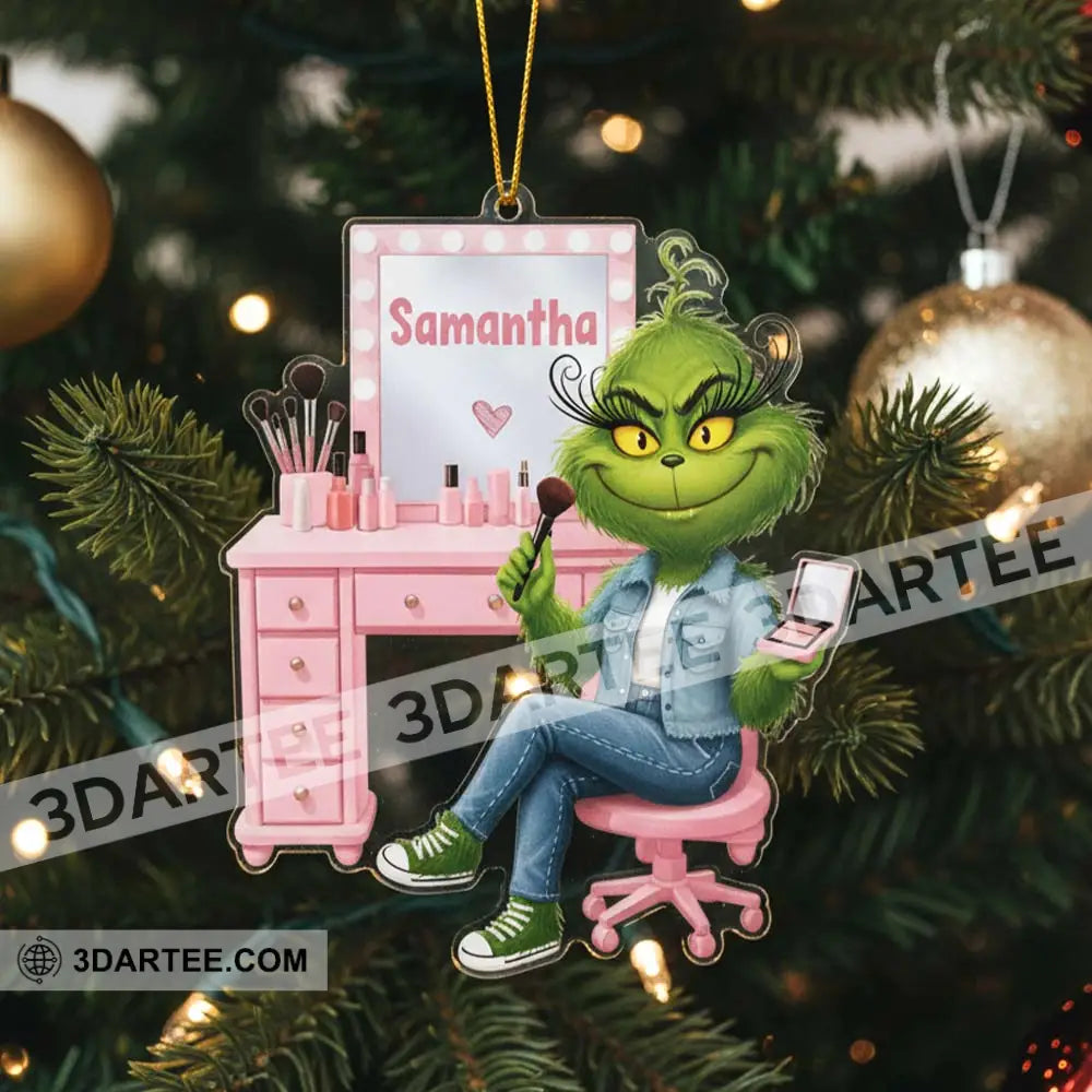Make Up Artist How The Grinch Stole Christmas Home Decor Christmas Ornament Personalized Ornament Ornament