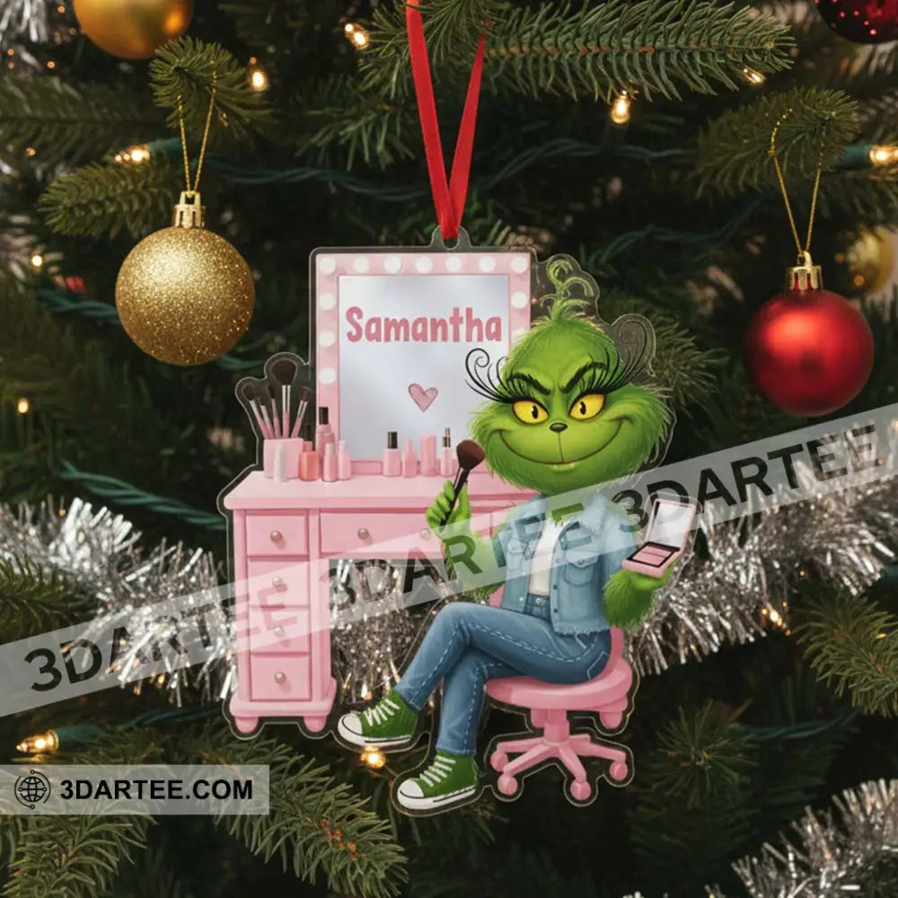 Make Up Artist How The Grinch Stole Christmas Home Decor Christmas Ornament Personalized Ornament Ornament