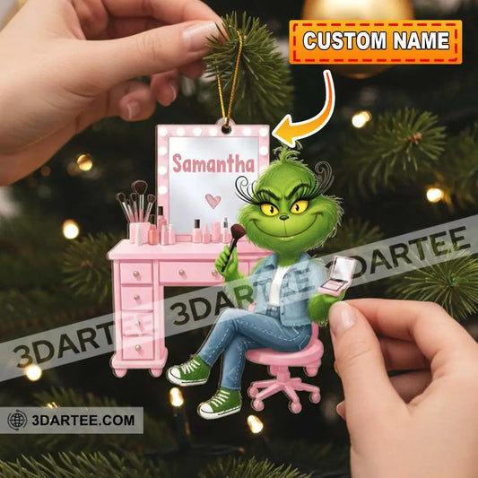 Make Up Artist How The Grinch Stole Christmas Home Decor Christmas Ornament Personalized Ornament Ornament