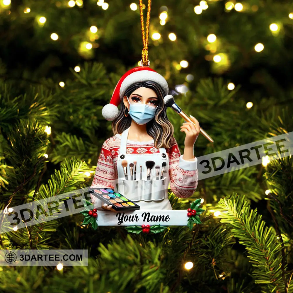 Makeup Artist Christmas Ornament Personalized Ornament Ornament
