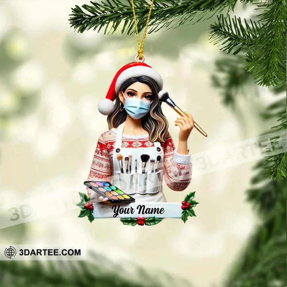 Makeup Artist Christmas Ornament Personalized Ornament Ornament
