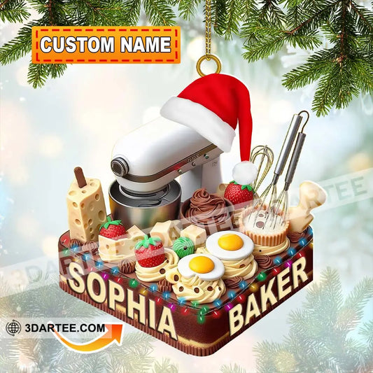 Making Cake Christmas Ornament Personalized Ornament Ornament