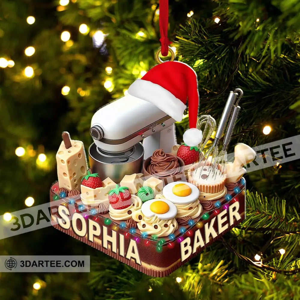 Making Cake Christmas Ornament Personalized Ornament Ornament