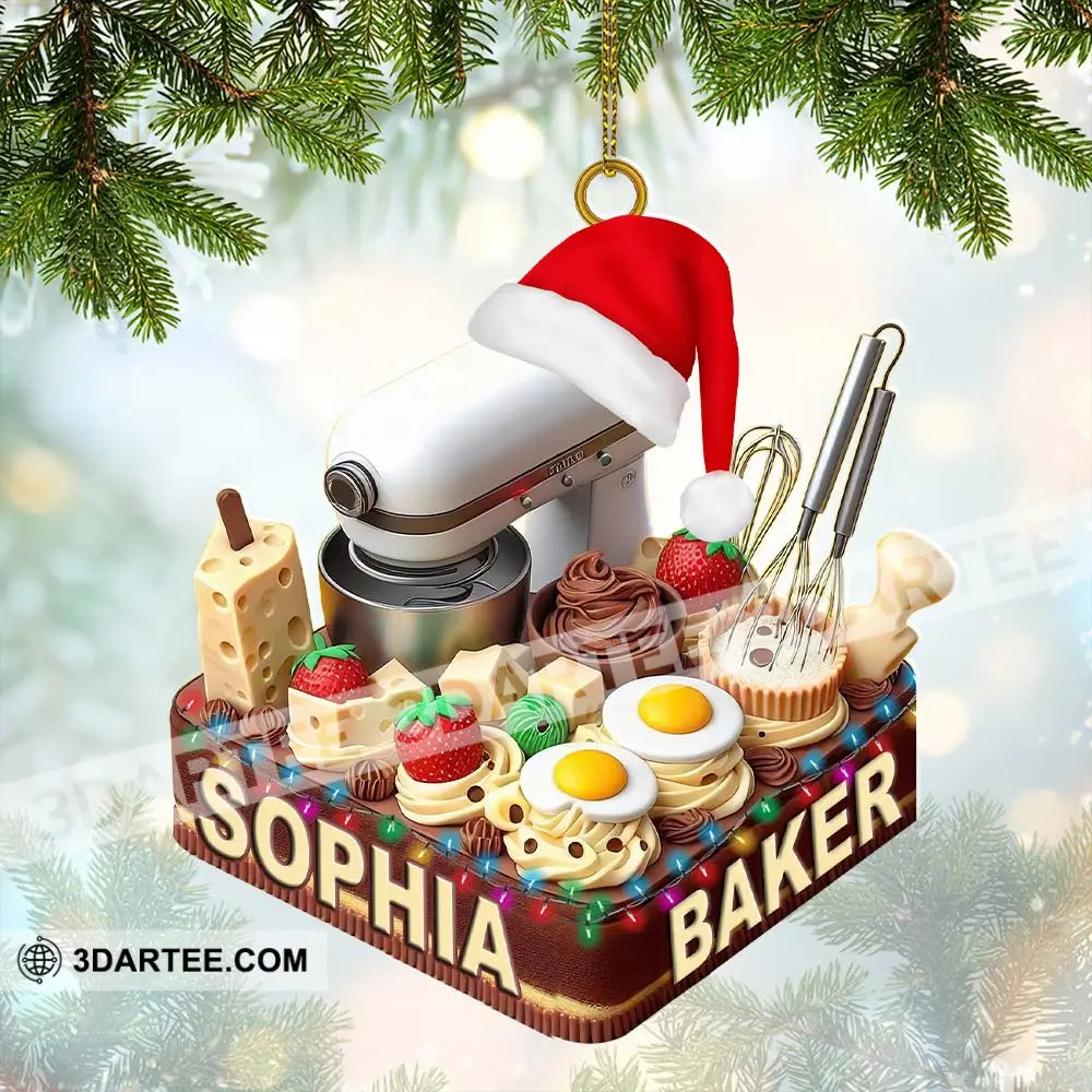 Making Cake Christmas Ornament Personalized Ornament Ornament