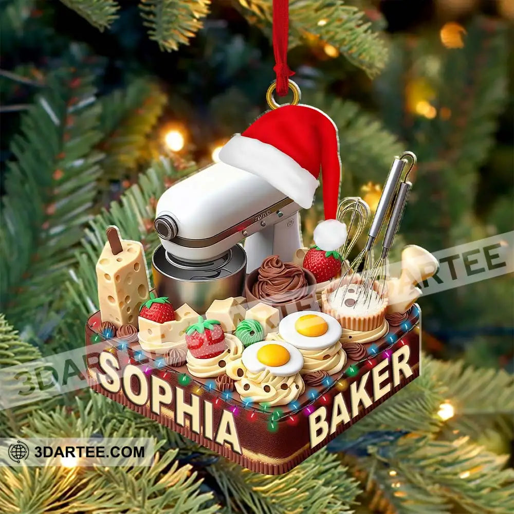 Making Cake Christmas Ornament Personalized Ornament Ornament
