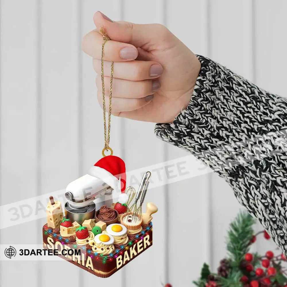 Making Cake Christmas Ornament Personalized Ornament Ornament