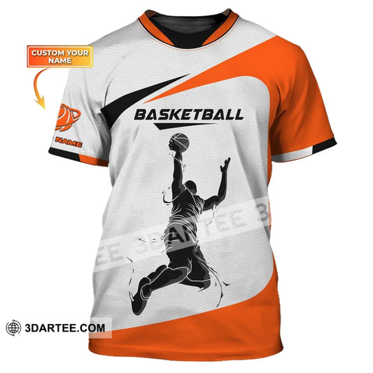 Man Shirt Basketball Custom Name T-Shirt Gift For Player Clothing / S