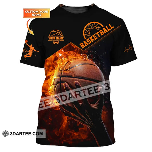 Man Shirt Basketball Custom Name T-Shirt Polo Gift For Player