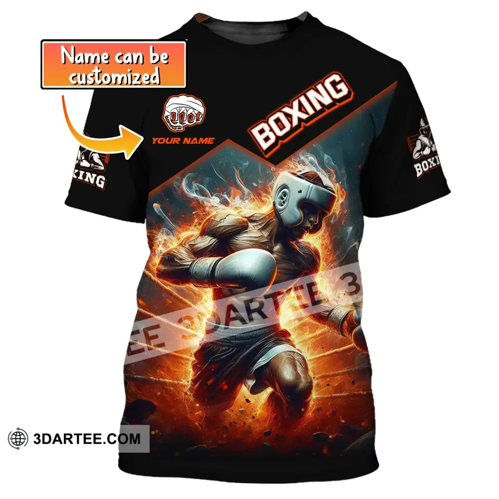 Man Shirt Boxing Custom Name T-Shirt Gift For Lover