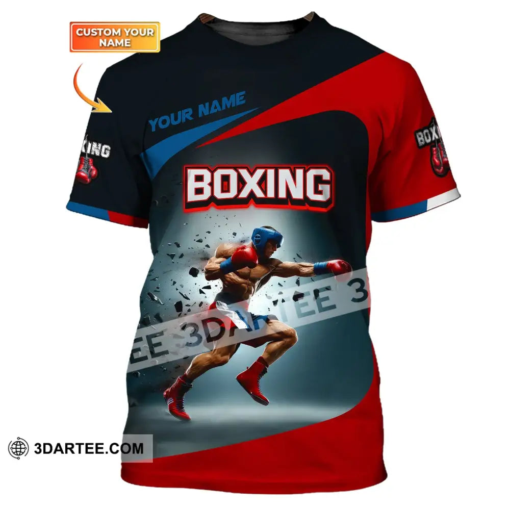 Man Shirt Boxing Custom Name T-Shirt Polo Gift For Lover