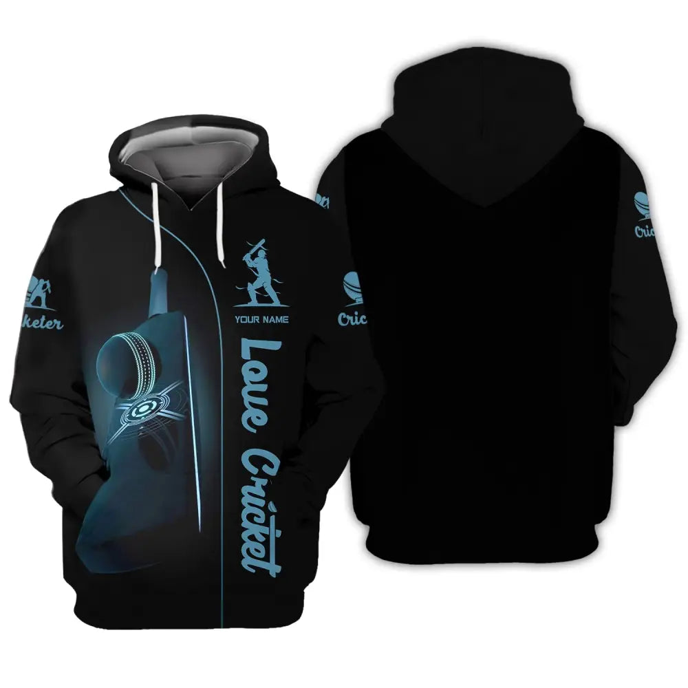 Man Shirt Cricket Custom Name T-Shirt Gift For Lover Hoodie / S