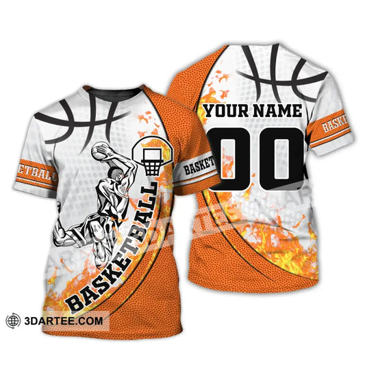 Man Shirt - Custom Basketball Lover Name And Number T-Shirt Personalized / S T-Shirt