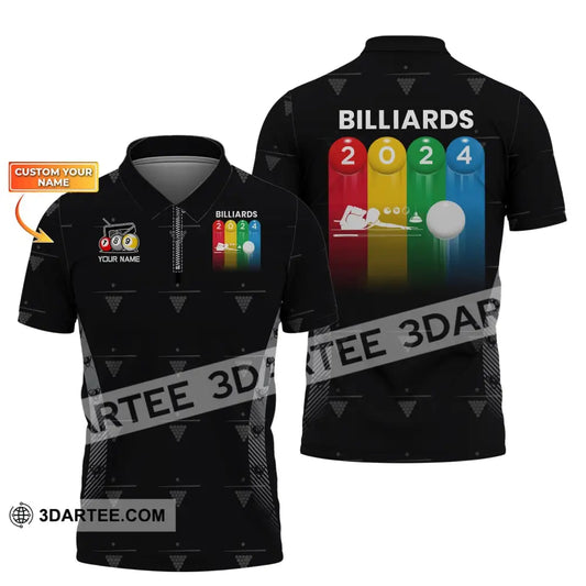 Man Shirt Custom Billiards Polo T-Shirt For Lovers / S T-Shirt