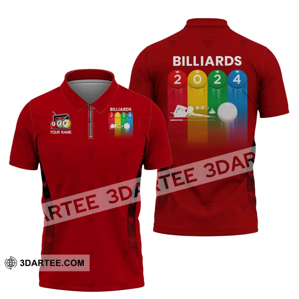 Man Shirt Custom Billiards Polo T-Shirt For Lovers / S T-Shirt