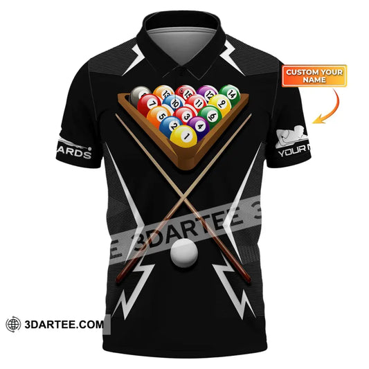 Man Shirt Custom Billiards Polo T-Shirt For Lovers / S T-Shirt