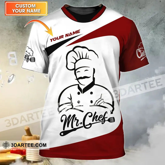 Man Shirt - Custom Chef Name T-Shirt Mr.chef T-Shirt