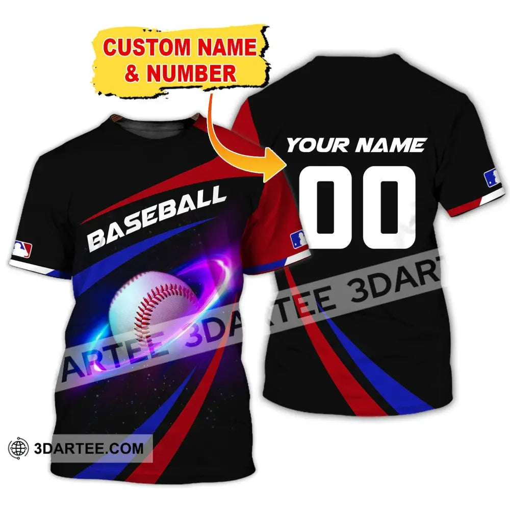 Man Shirt Custom Name And Number Baseball T-Shirt Gift For Player