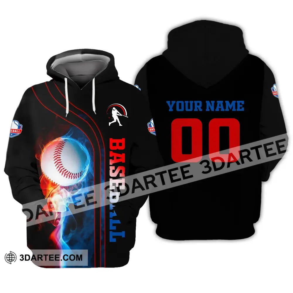 Man Shirt Custom Name And Number Baseball T-Shirt Gift For Player Hoodie / S