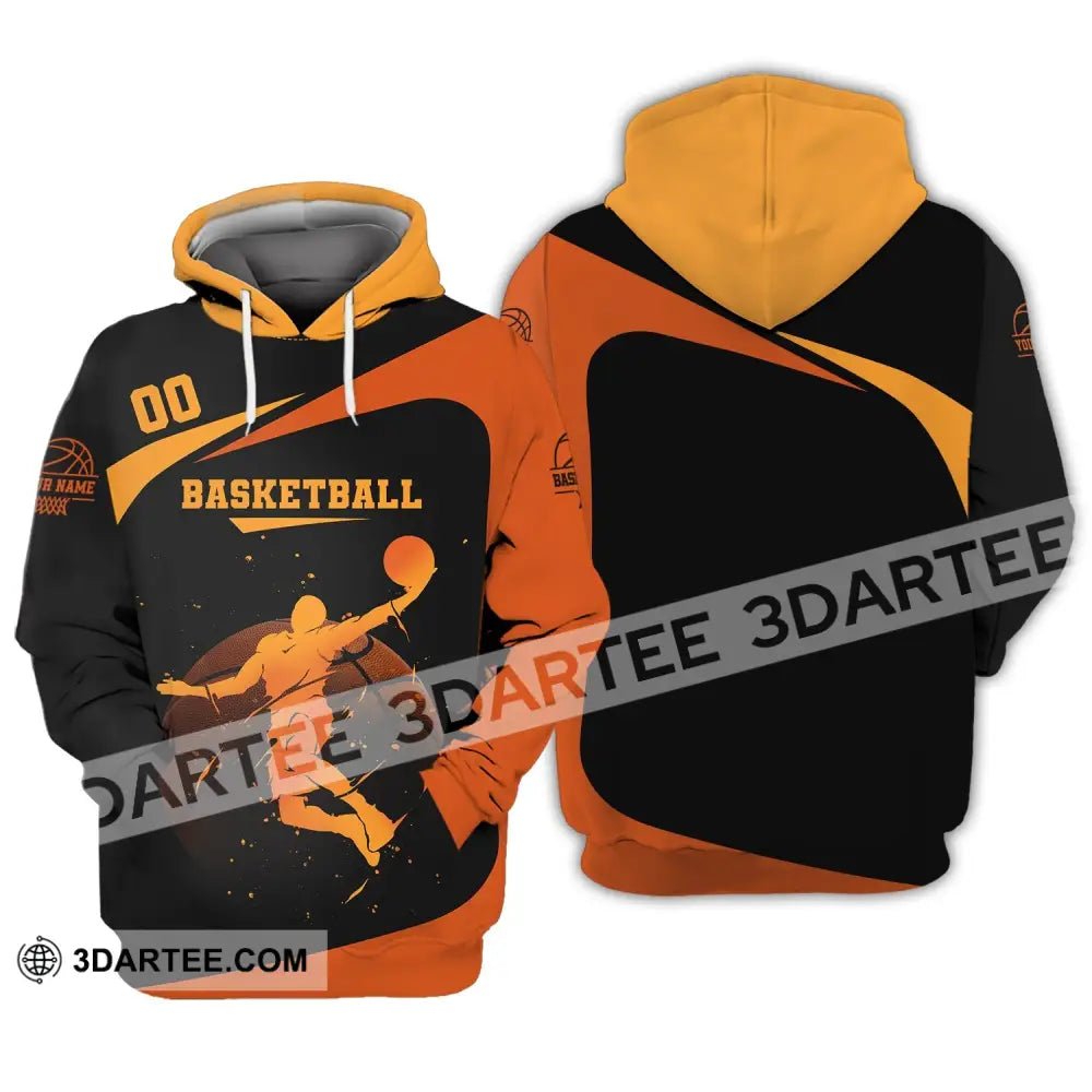 Man Shirt Custom Name And Number Basketball Gift For Player Hoodie / S T-Shirt