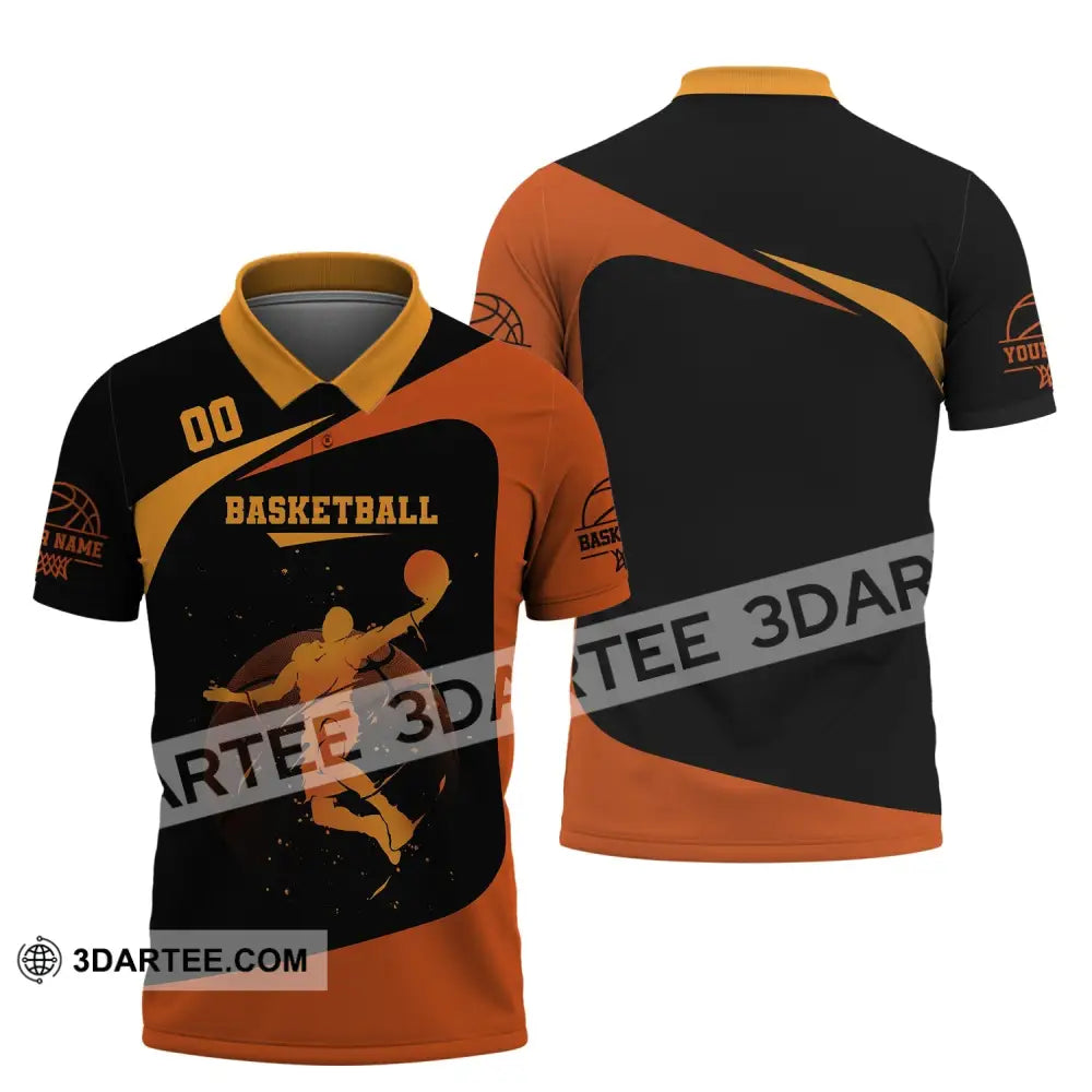 Man Shirt Custom Name And Number Basketball Gift For Player Polo / S T-Shirt