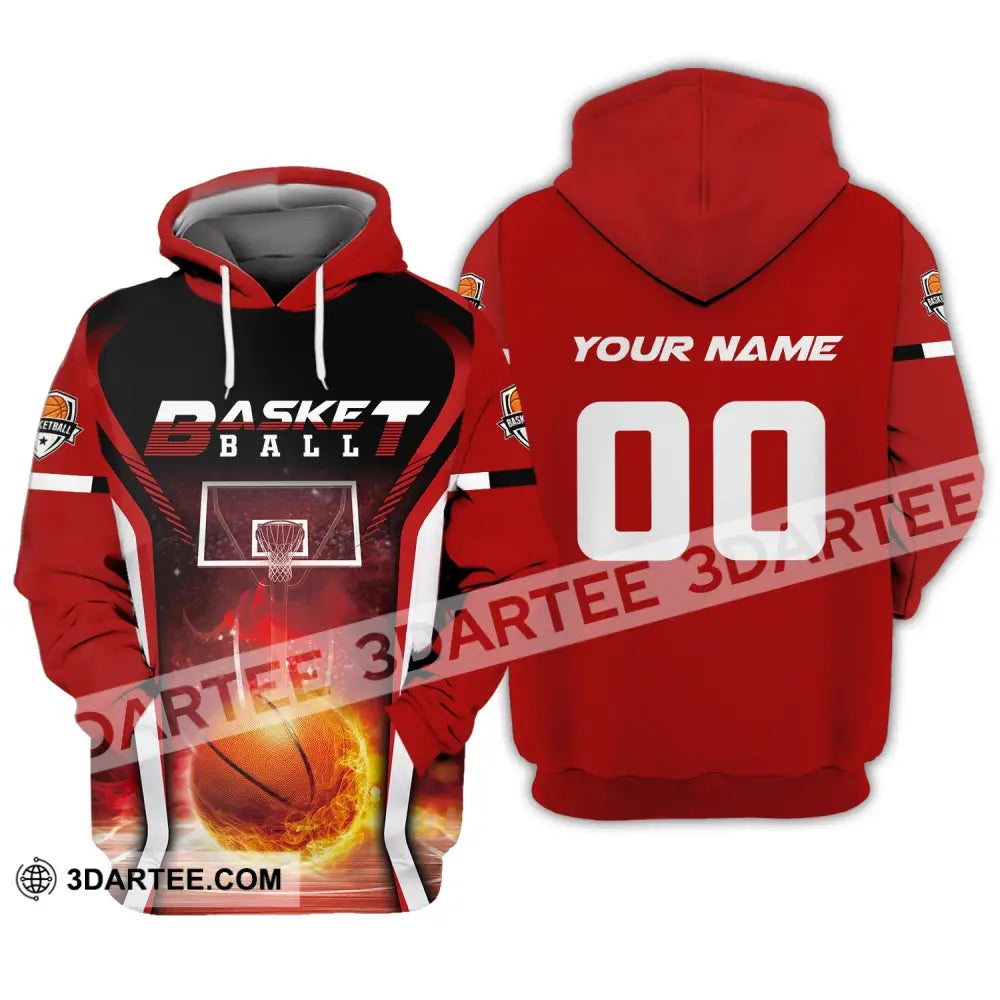 Man Shirt Custom Name And Number Basketball T-Shirt Gift For Player Hoodie / S