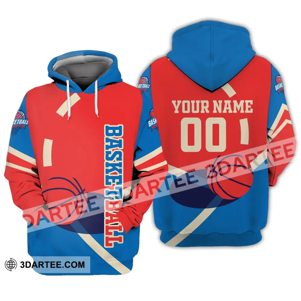 Man Shirt Custom Name And Number Basketball T-Shirt Gift For Player Hoodie / S T-Shirt