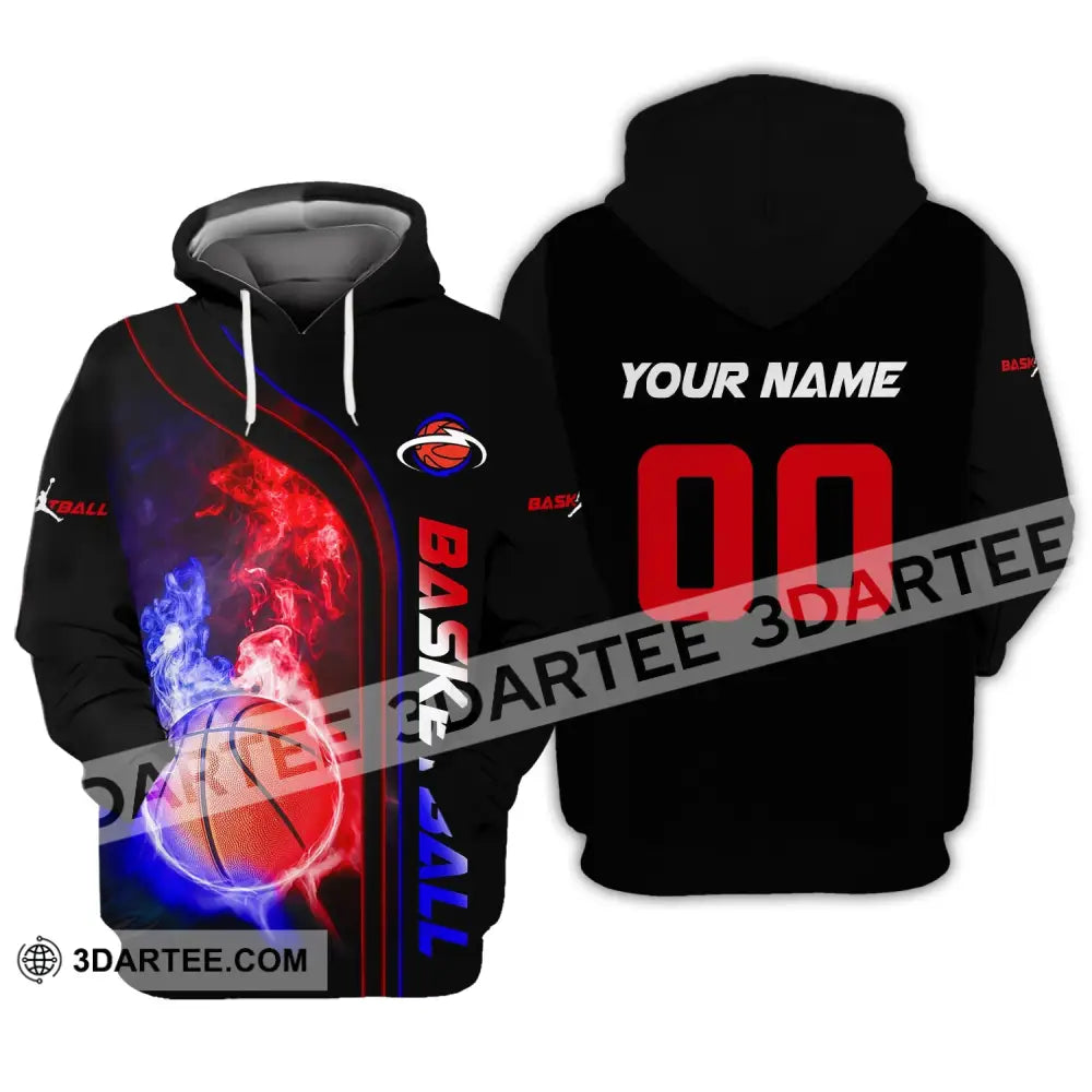 Man Shirt Custom Name And Number Basketball T-Shirt Gift For Player Hoodie / S