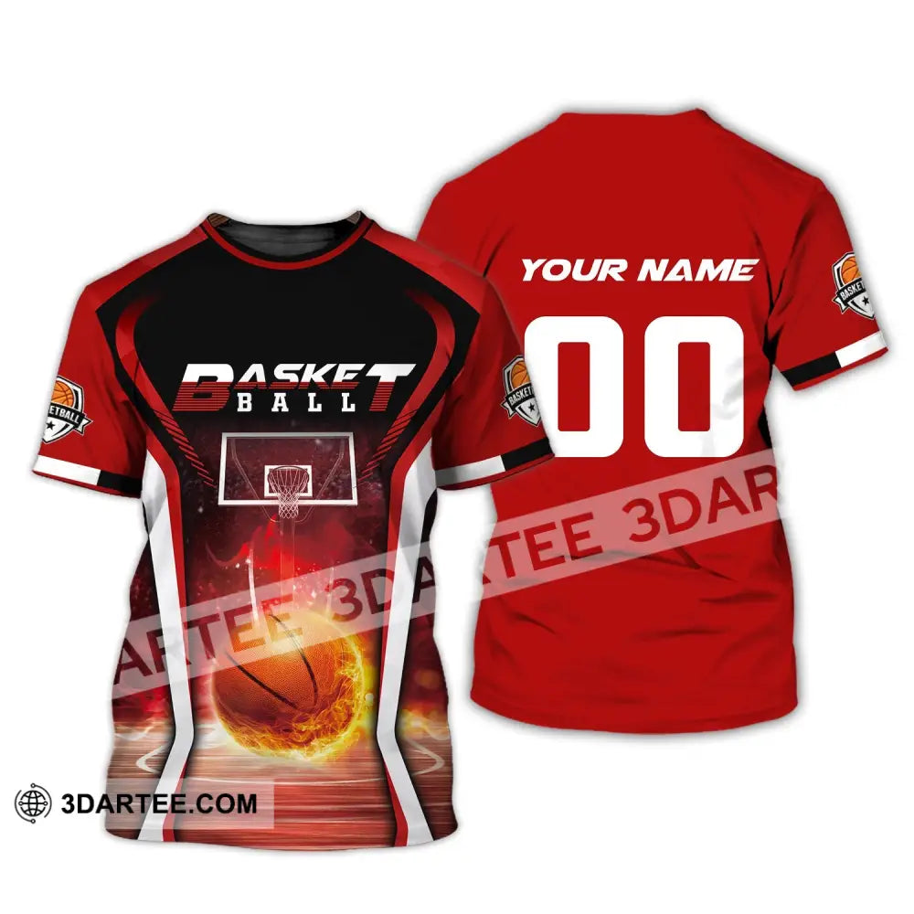 Man Shirt Custom Name And Number Basketball T-Shirt Gift For Player / S