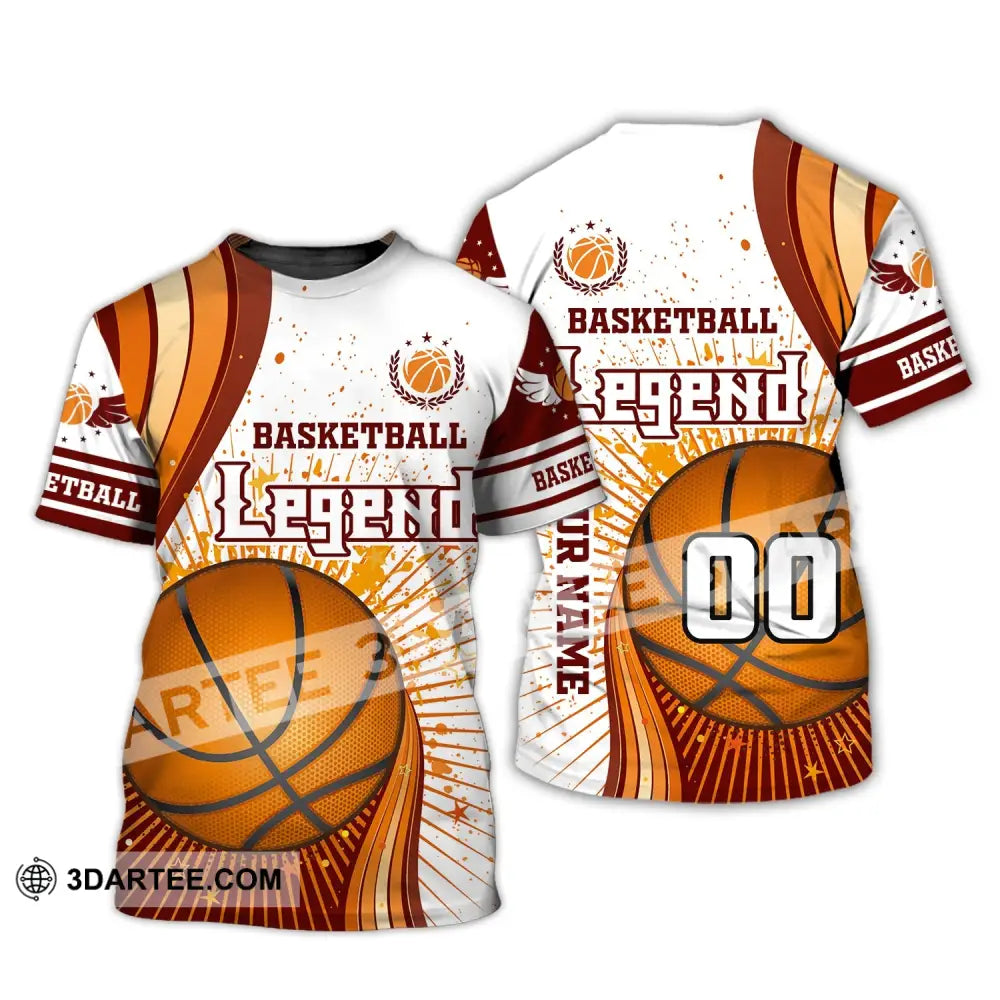 Man Shirt Custom Name And Number Basketball T-Shirt Legend Gift For Player / S