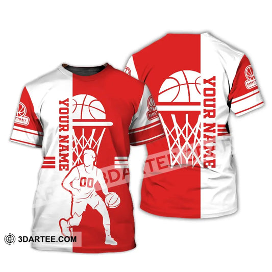 Man Shirt Custom Name And Number Basketball T-Shirt Love Gift For Player / S