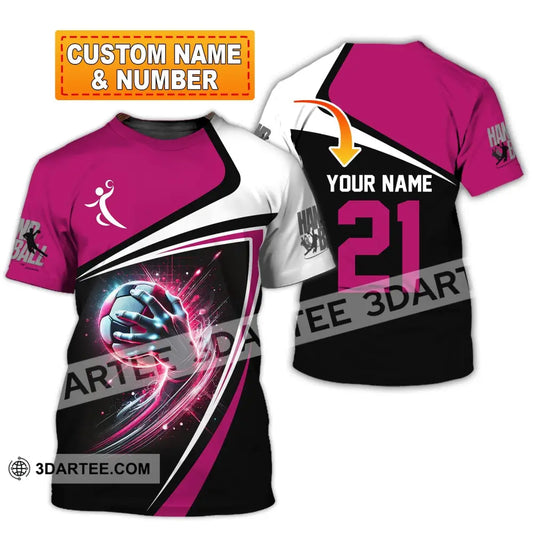 Man Shirt Custom Name And Number Handball Polo Long Sleeve Club Uniform Lover Gift T-Shirt