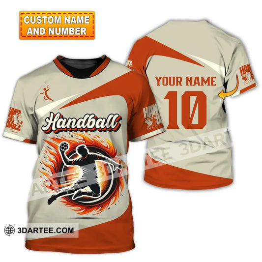 Man Shirt Custom Name And Number Handball Polo Long Sleeve Club Uniform Lover Gift T-Shirt