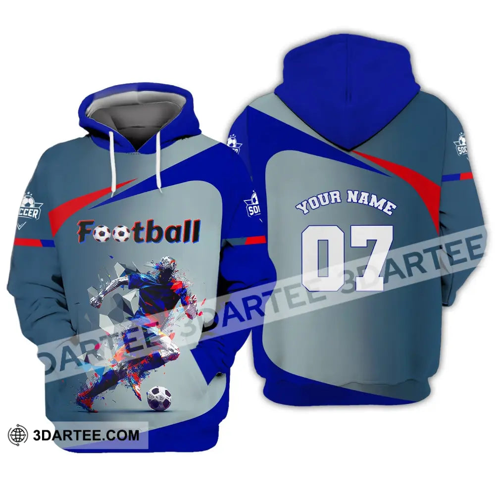 Man Shirt Custom Name And Number Soccer Gift For Lover Hoodie / S T-Shirt