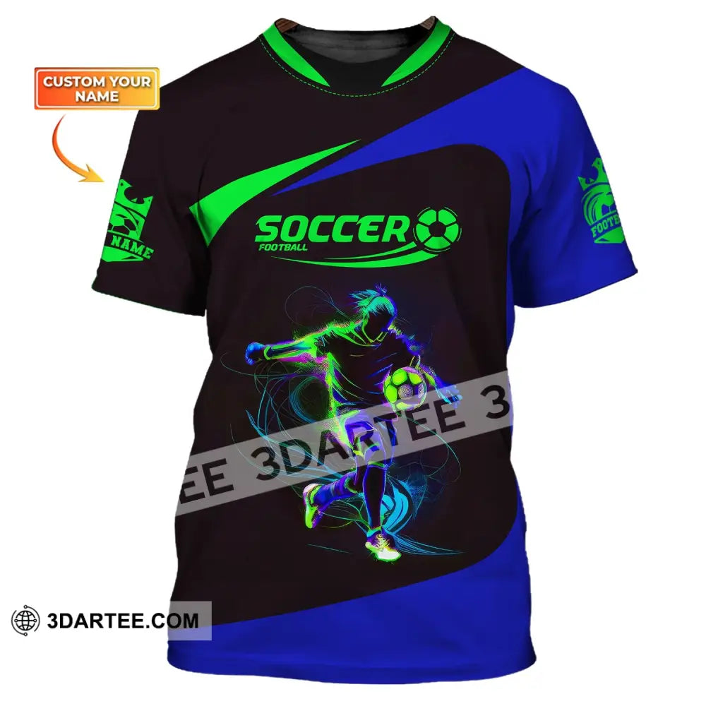 Man Shirt Custom Name And Number Soccer Gift For Lover T-Shirt