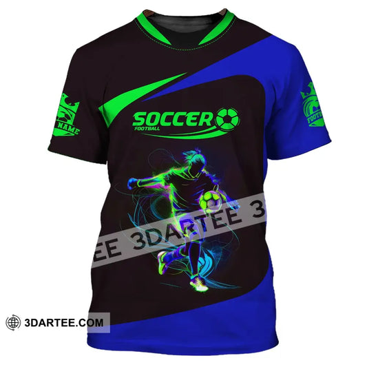 Man Shirt Custom Name And Number Soccer Gift For Lover T-Shirt / S