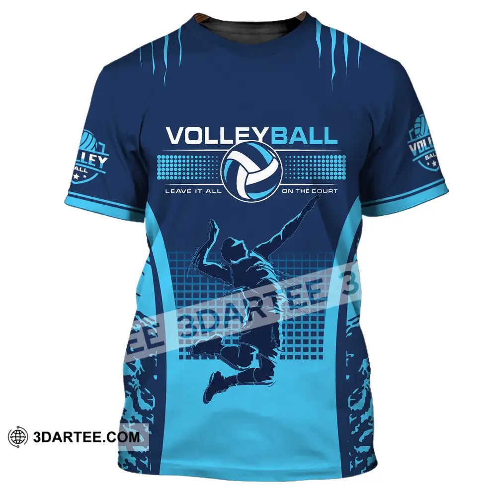 Man Shirt Custom Name And Number Volleyball T-Shirt Gift For Volleybal Player