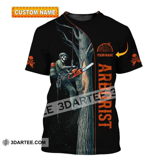 Man Shirt Custom Name Arborist T-Shirt Hoodie Long Sleeve T-Shirt