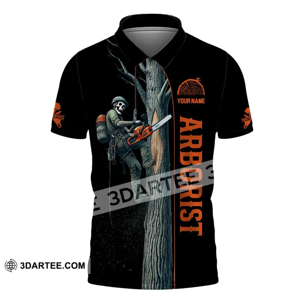 Man Shirt Custom Name Arborist T-Shirt Hoodie Long Sleeve Polo / S T-Shirt