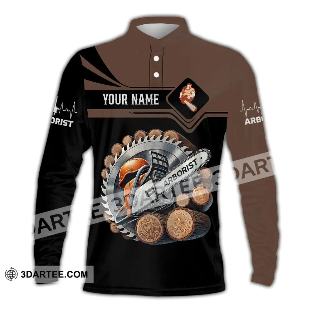 Man Shirt Custom Name Arborist T-Shirt Hoodie Long Sleeve Polo / S T-Shirt