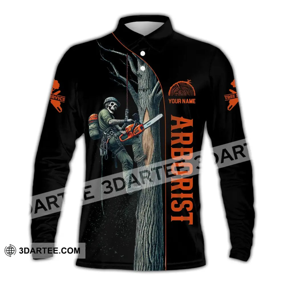 Man Shirt Custom Name Arborist T-Shirt Hoodie Long Sleeve Polo / S T-Shirt