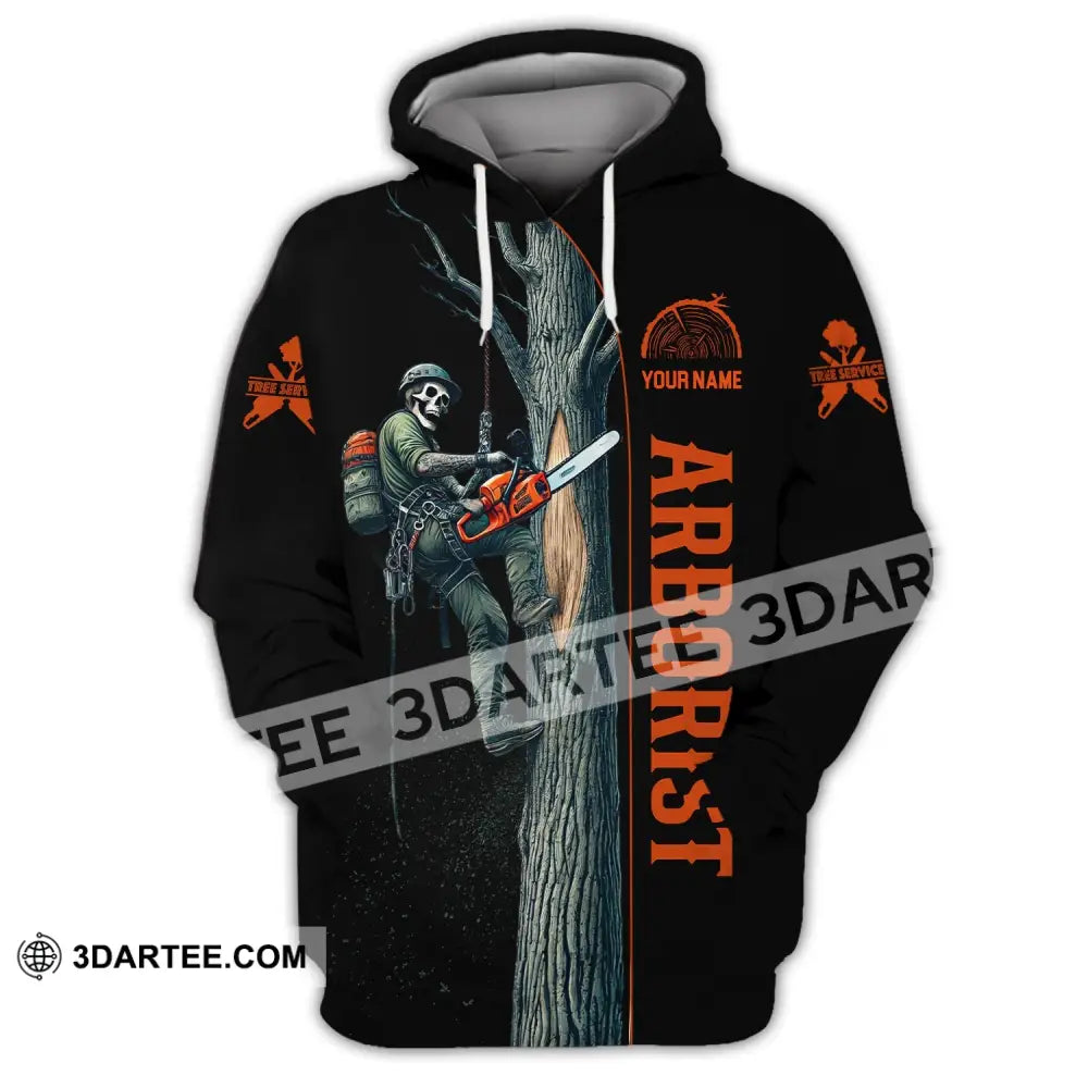 Man Shirt Custom Name Arborist T-Shirt Hoodie Long Sleeve / S T-Shirt