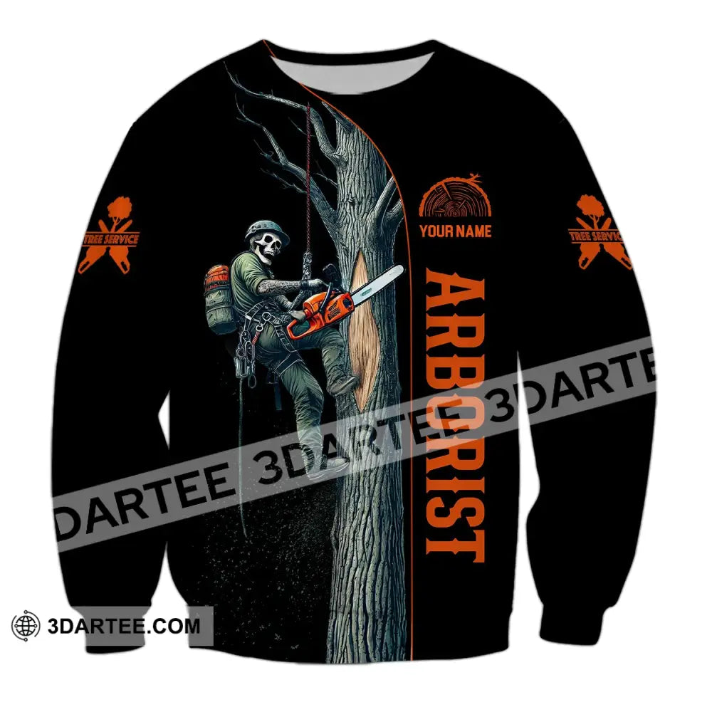 Man Shirt Custom Name Arborist T-Shirt Hoodie Long Sleeve / S T-Shirt